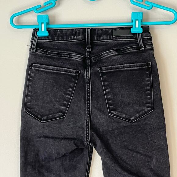 Abercrombie and Fitch Black Super Skinny Ankle High Rise Jean Size 24 / 00S - Picture 5 of 10